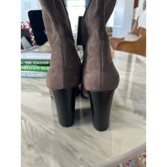 Marc Fisher Grey Faux Suede Over the Knee Heeled Boot - Picture 8 of 11